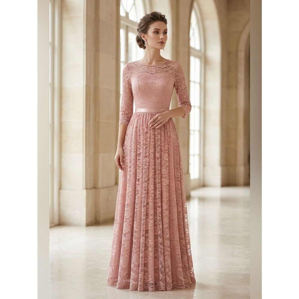 171 Pretty lace maxi dress